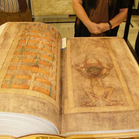 Kopie Ďáblovy bible v Broumovském klášteře