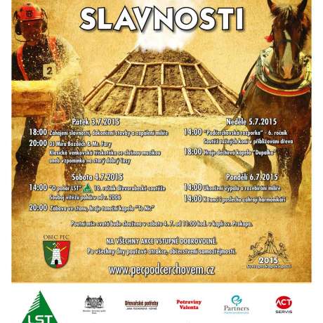 Dřevorubecké slavnosti 2015 v Peci pod Čerchovem