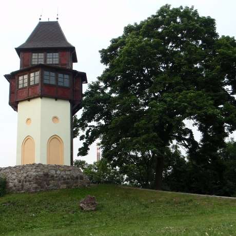 Vstup na rozhlednu – rozhled po Sokolově