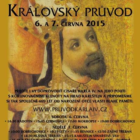 Královský průvod z Prahy na Karlštejn