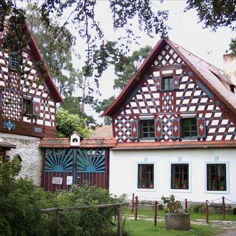 Prohlídka skanzenu – hrázděná lidová architektura