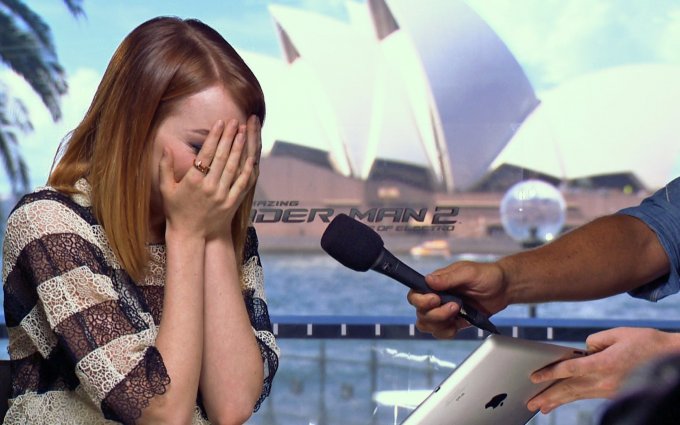 Emma Stone Brought to Tears by Mel B!