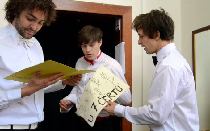 V šatně před premiérou Cabaretu Calembour