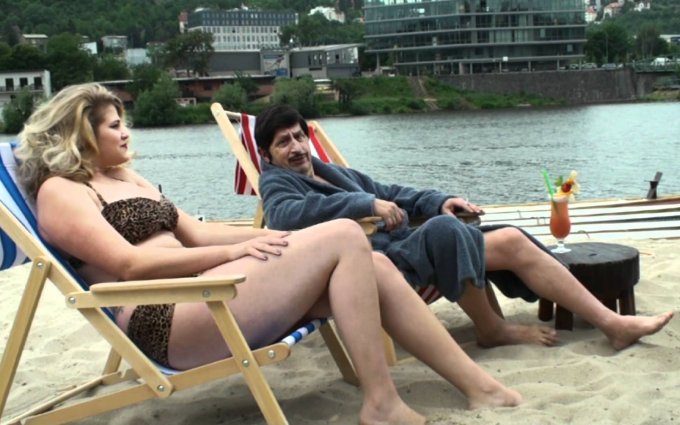 Jan Kraus s pořádnou ženou ve Žlutých lázních