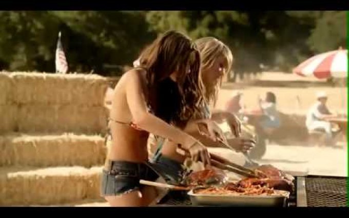 BBQ's Best Pair   Carl's Jr  and Hardee's Commerical   Sara Underwood Emily Ratajkowski