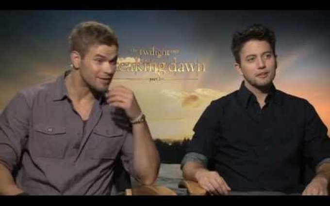 Kellan Lutz (Emmett) and Jackson Rathbone (Jasper) Interview "Twilight Saga: Breaking Dawn Part 2"
