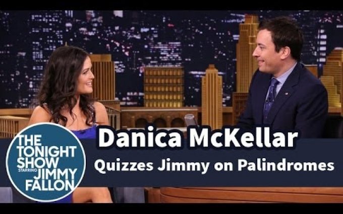 Danica McKellar Quizzes Jimmy on Palindromes