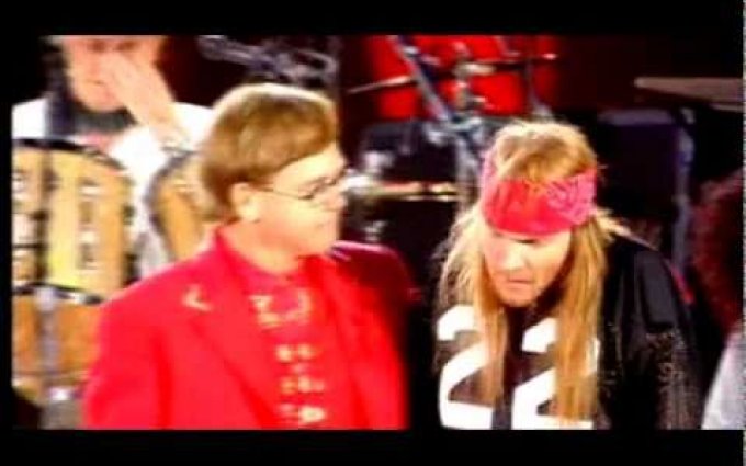 Queen - Elton John & Axl Rose - Bohemian Rhapsody - (Freddie Mercury Tribute Concert)