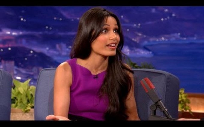 Freida Pinto Can't Drive Or Swim - CONAN on TBS