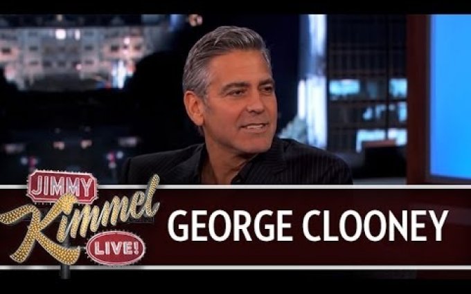 George Clooney on Jimmy Kimmel Live PART 1