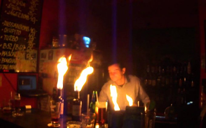 Fire show Musicbar TÝT  Kladno Czech Republic