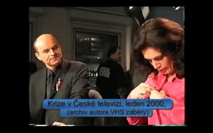 Jiří Janeček v dobách krize ČT a ještě s vlasama! :-)  rok 2000 ARCHIV
