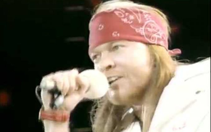 Queen+ Axl Rose - We Will Rock You [Freddie Mercury Tribute Concert]