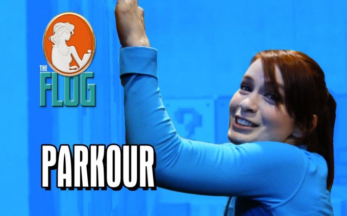 Felicia Day Takes on Parkour and Freerunning