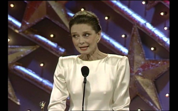 Audrey Hepburn Receives Cecil B. Demille Award - Golden Globes 1990