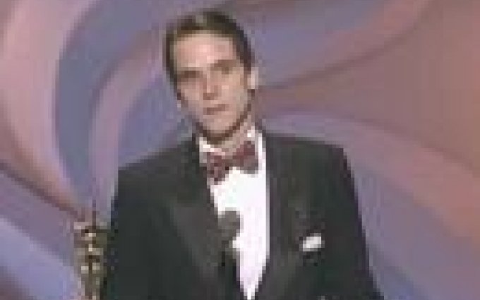 Jeremy Irons winning Best Actor