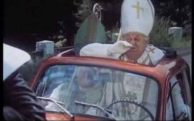 Dívka na koštěti - cesta autem