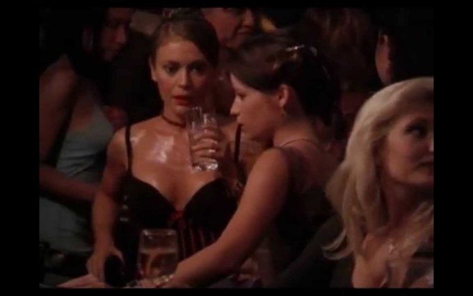 Alyssa Milano - sexy sweating in Charmed